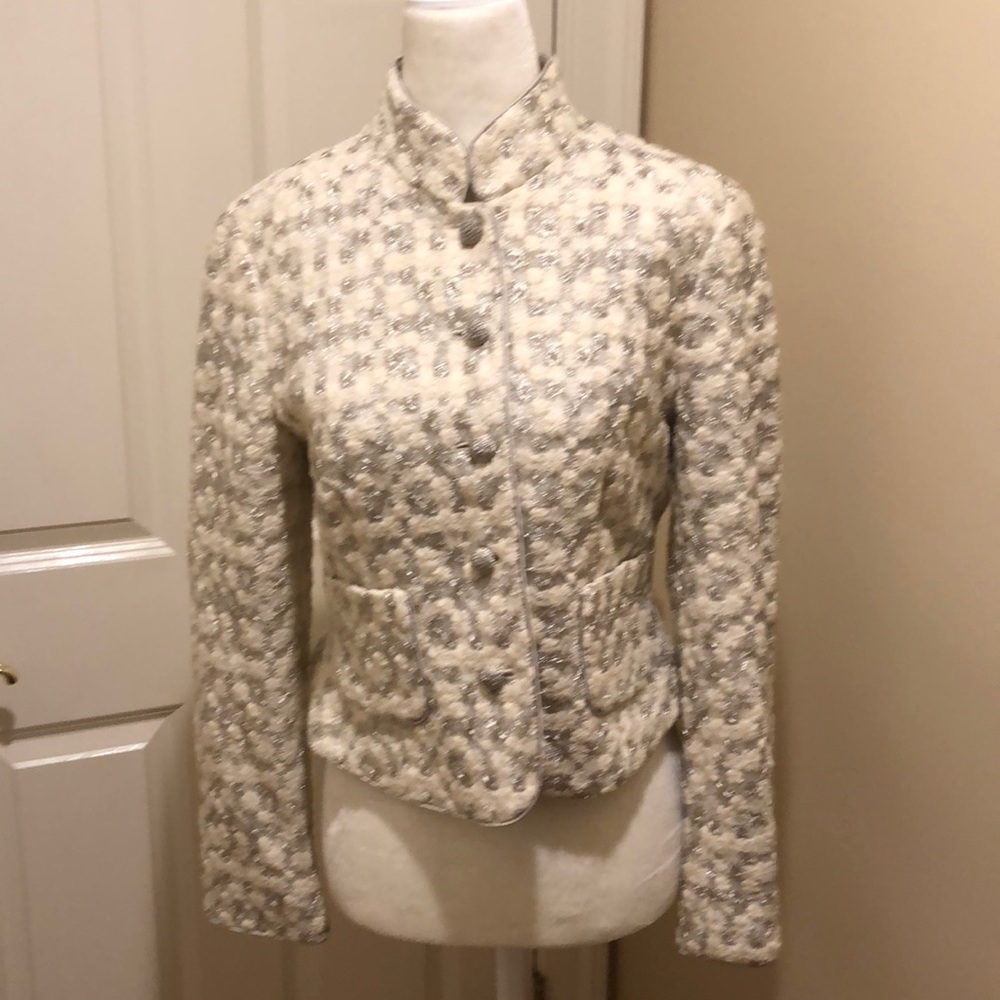 Worth  white silver jacket